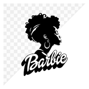 Black Barbie Png Etsy