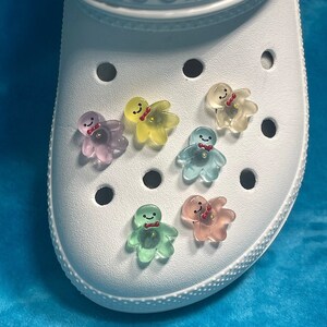 Glow In The Dark Gingerbread Cookie Shoe Charm