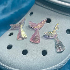 Glow In The Dark Mermaid Tail Shoe Charms