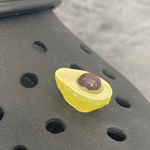 Glow In The Dark Avocado Shoe Charm