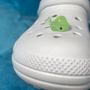 Glow In The Dark Whale Shoe Charm