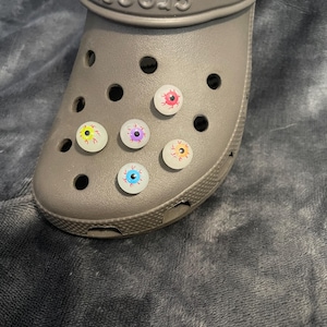 Glow In The Dark Bloodshot Eye Shoe Charm