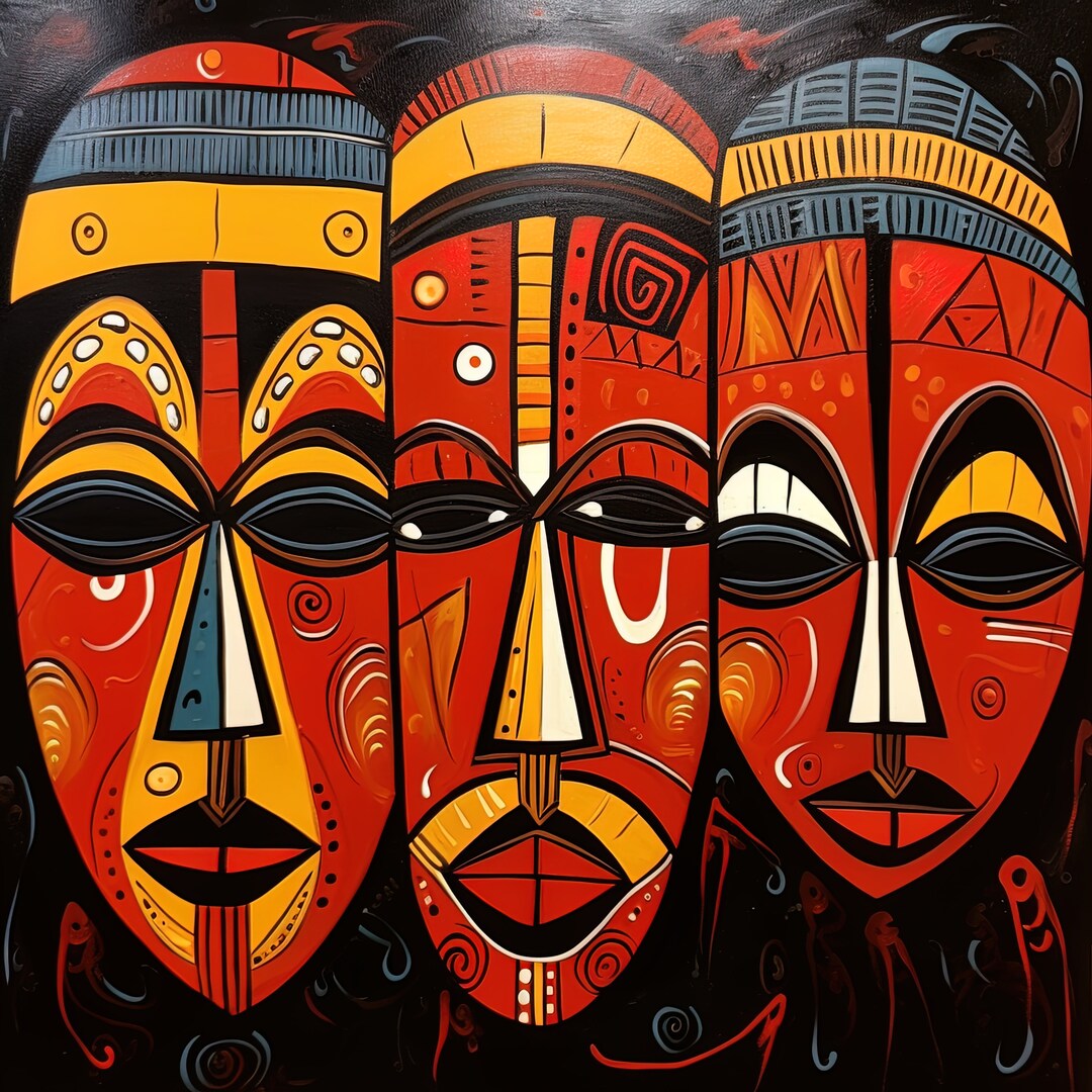 African Tribal Art Ceremonial Mask Ultra high Resolution Etsy