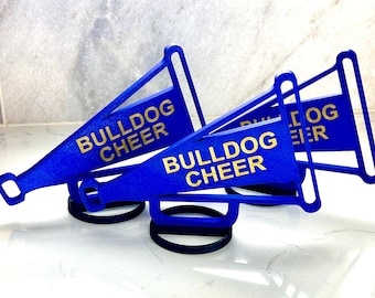 Cheer Megaphone - Cheer Banquet Table Centerpiece - Sports centerpiece- Cheerleading Competition Gift - Birthday Party - Cheer Award