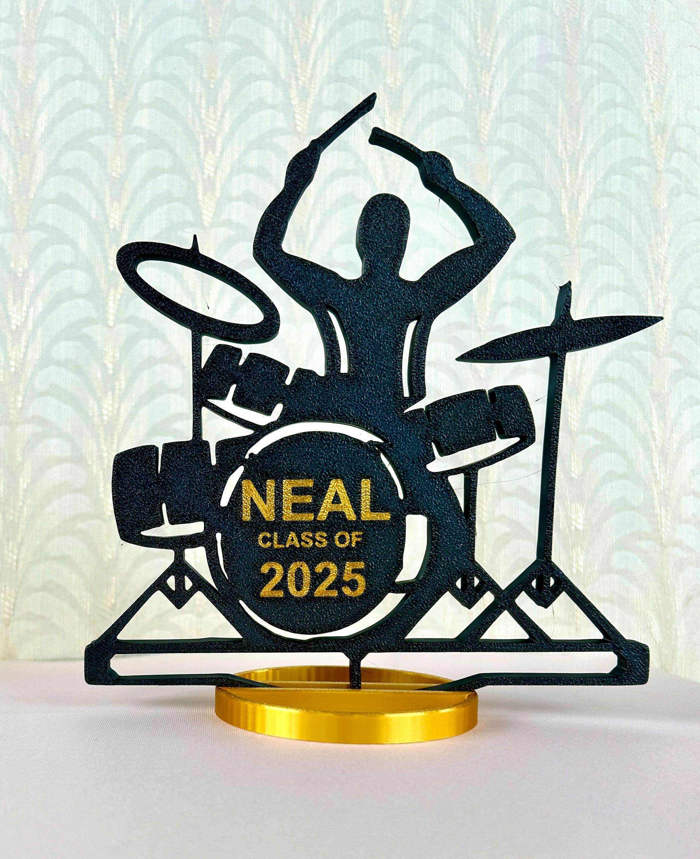 Drum Set Centerpiece - Band Table Centerpiece - Drum Centerpiece - Graduation Party Decor - Birthday Party - Christmas Gift, Rockstar Pearl