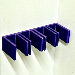 4 Place Hockey Stick Holder for Adult Sticks / Organize hockey gear / Wall-mountable Hockey Stick Rack/Ice Hockey Stick Holder/Purple / NWHL