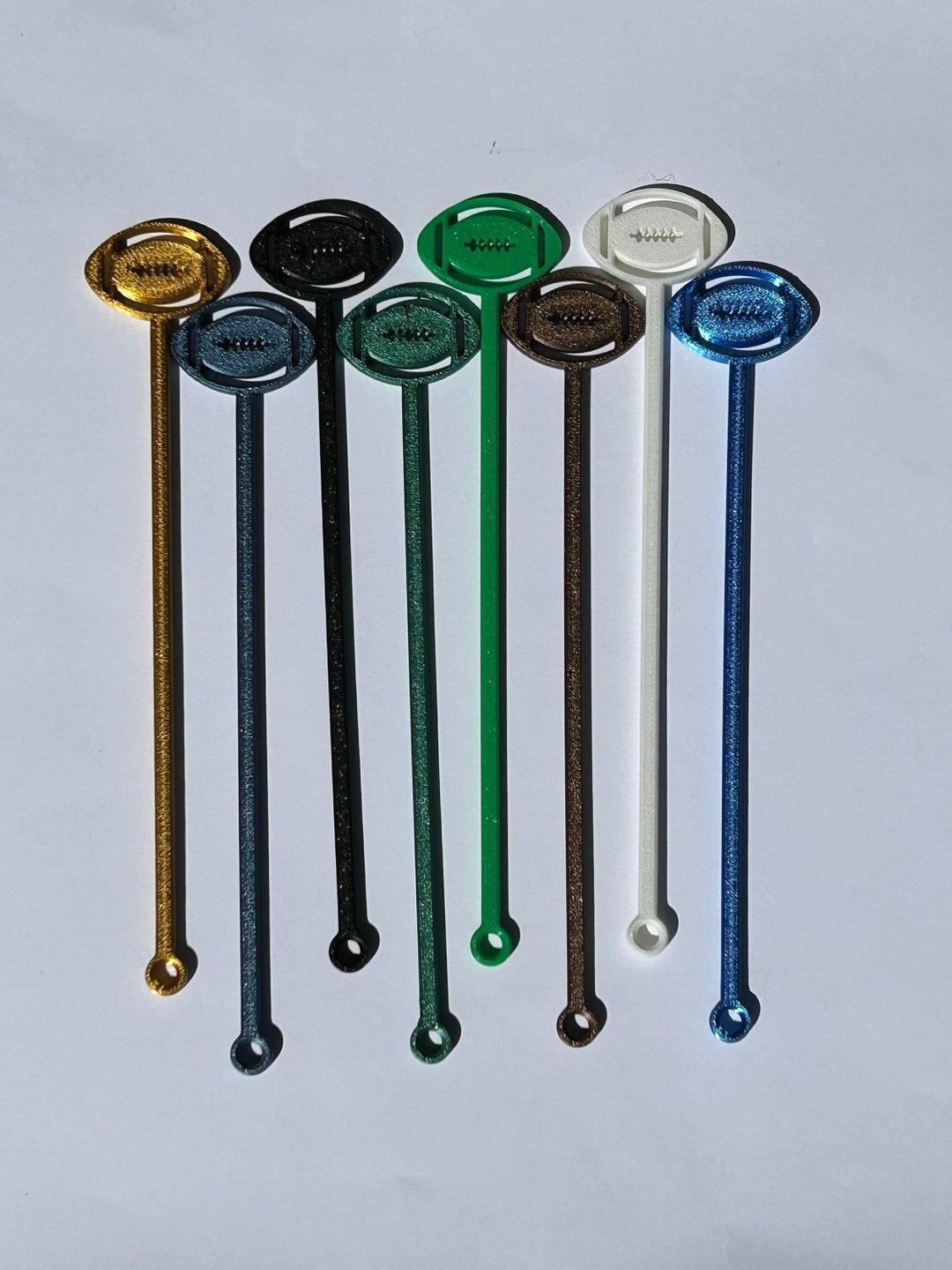 Drink Stir Stick 3D Printed Football Football Stir Stick Etsy