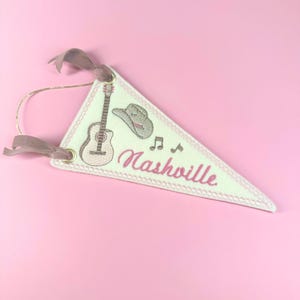 Nashville Felt Pennant Ornament, Girls Trip Souvenir