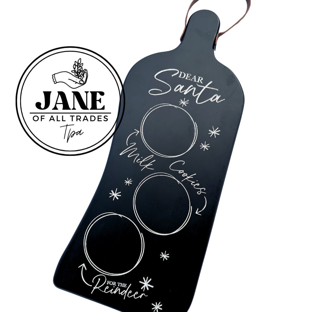 Santa Cookie Tray Santas Cookies Plate Christmas Cookie Etsy