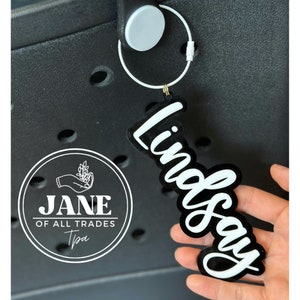 Custom acrylic keychain name tag custom bag tag diaper bag tag bogg bag name tag accessory kids name keychain acrylic backpack tag
