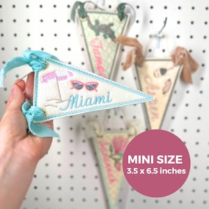 Felt Mini Pennant Ornament vacation souvenir