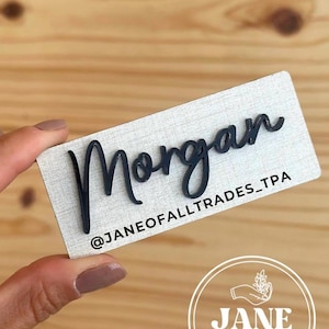 Moderne aangepaste naambadge Magnetische naambadge met acryl naam gepersonaliseerd naamplaatje bedrijfsnaambadge verfijnd naamplaatje Kantoorbadge