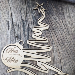 Christmas Bauble Svg Digital Craft Hanging template