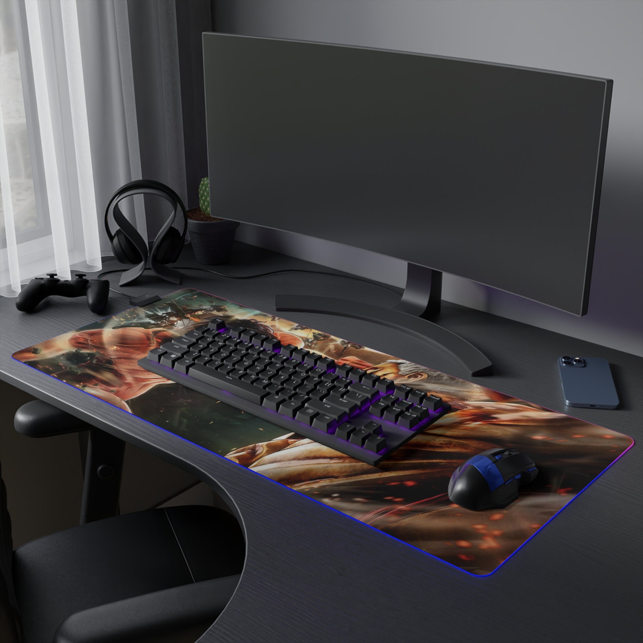 Mouse Pad Gamer Shingeki No Kyojin Grande 90x40