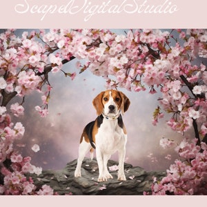 Floral Digital Backdrops for Pets Overlay, Maternity Digital Instant Download Background for Kids, Digital Flower Arch Children Photography
