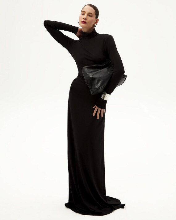 fitted lace wedding dress Freesia Long Sleeve Wrap Dress