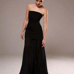 casual long black strapless dress PRETTYGARDEN Women 2026 Summer Elegant Strapless Maxi Dress Tube Top Dress A Line Flowy Long Wedding Party Cocktail Dresses(Black,X-Small) at Amazon Women's Clothing store