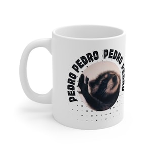 Pedro Raccoon | Funny Raccoon Pedro TikTok Meme | Pedro Mug | Pedro Racoon Meme Gift Mug| Pedro Spinning Raccoon  | Dancing Raccoon