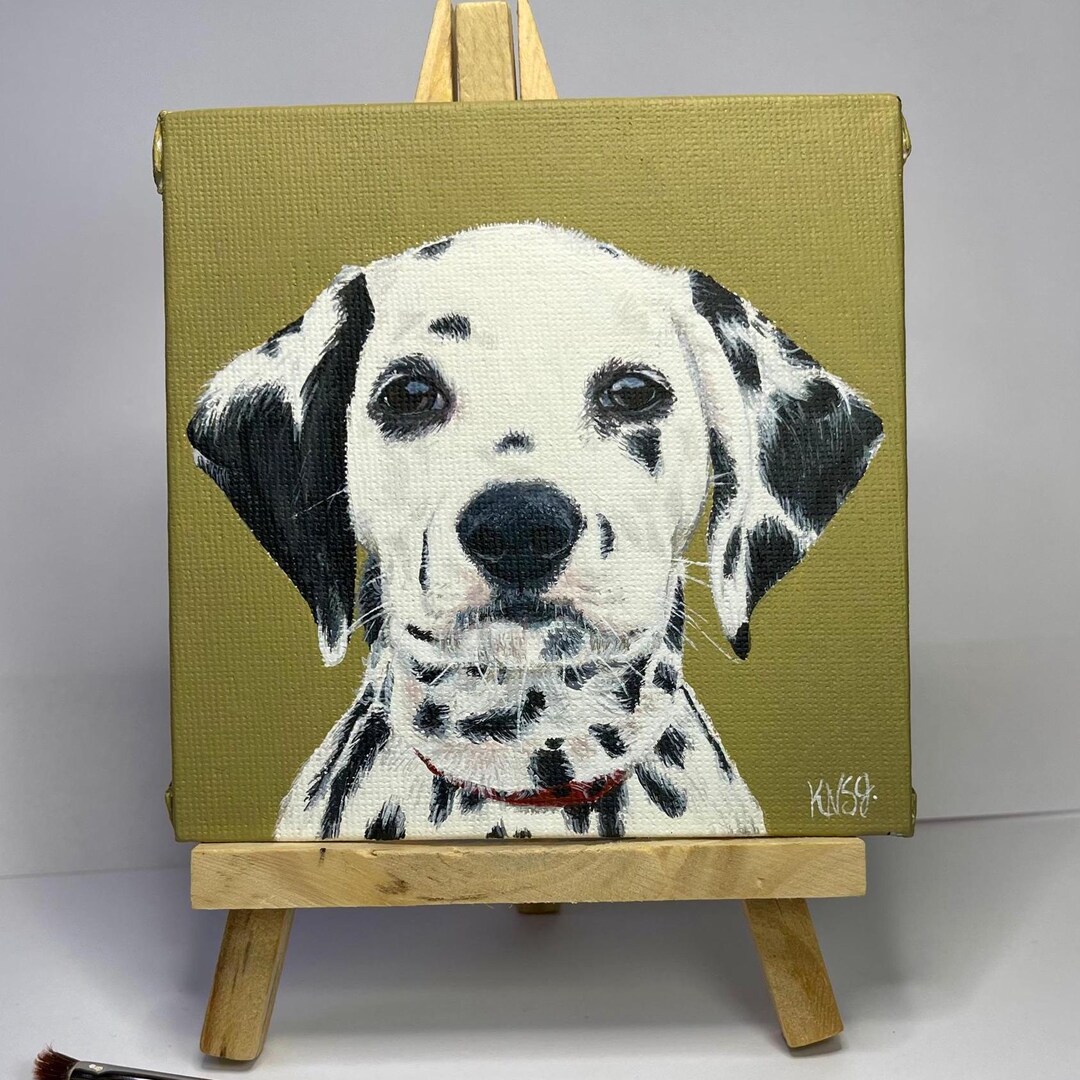 Custom Pet Portrait | Hand-painted Dog & Cat Acrylic Painting ...