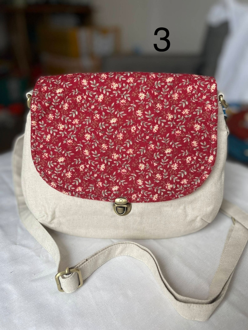 Shoulder Bags/Handbag in 100% handmade cotton fabrics image 4