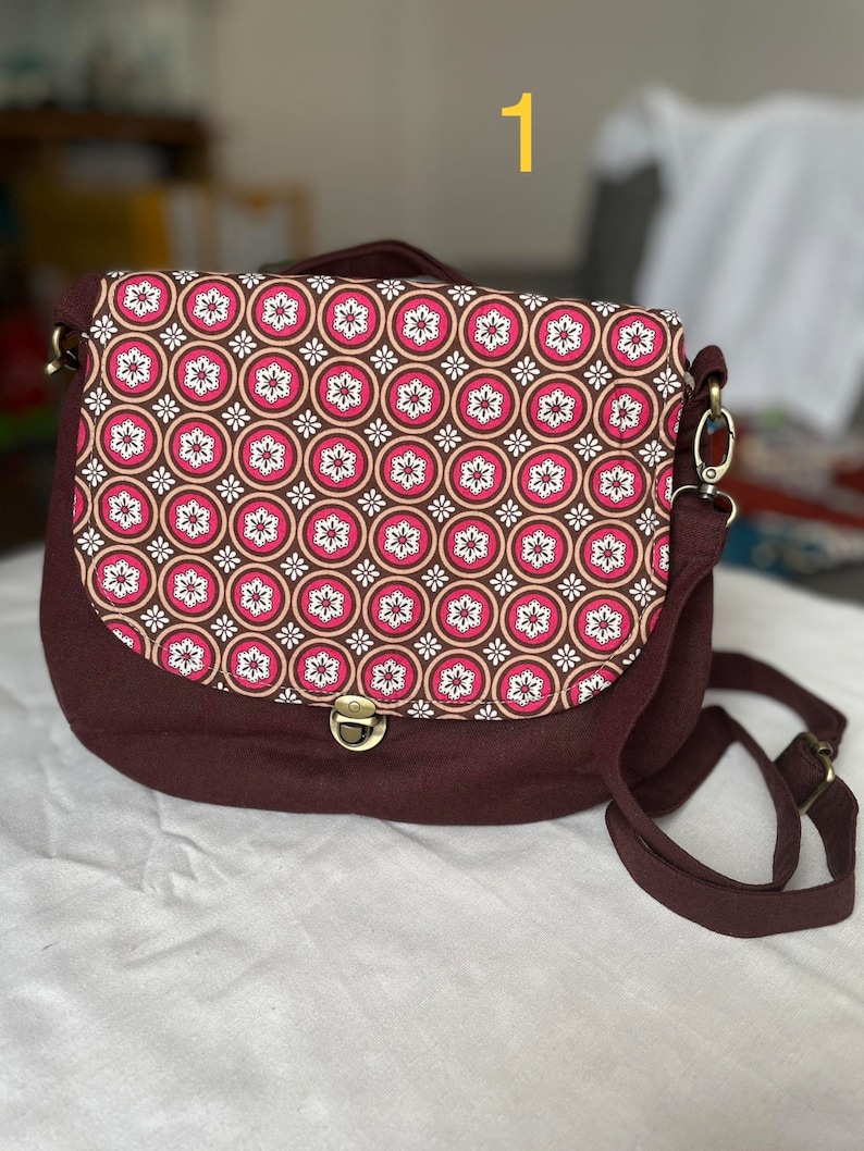 Shoulder Bags/Handbag in 100% handmade cotton fabrics image 2