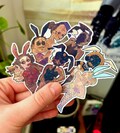 Bunny prime assets - holo sticker product logo