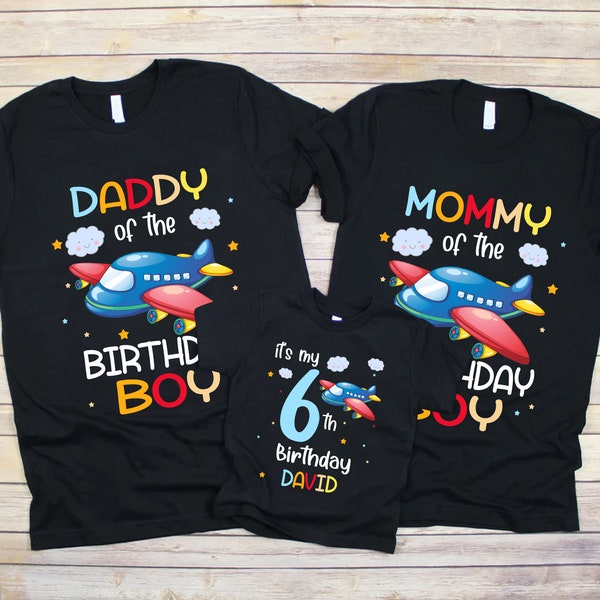 Birthday Airplane Tshirt, Airplane 1st Birthday, Birthday Family tshirt, Birthday Airplane Party, Flight Crew, Birthday Boy Shirt