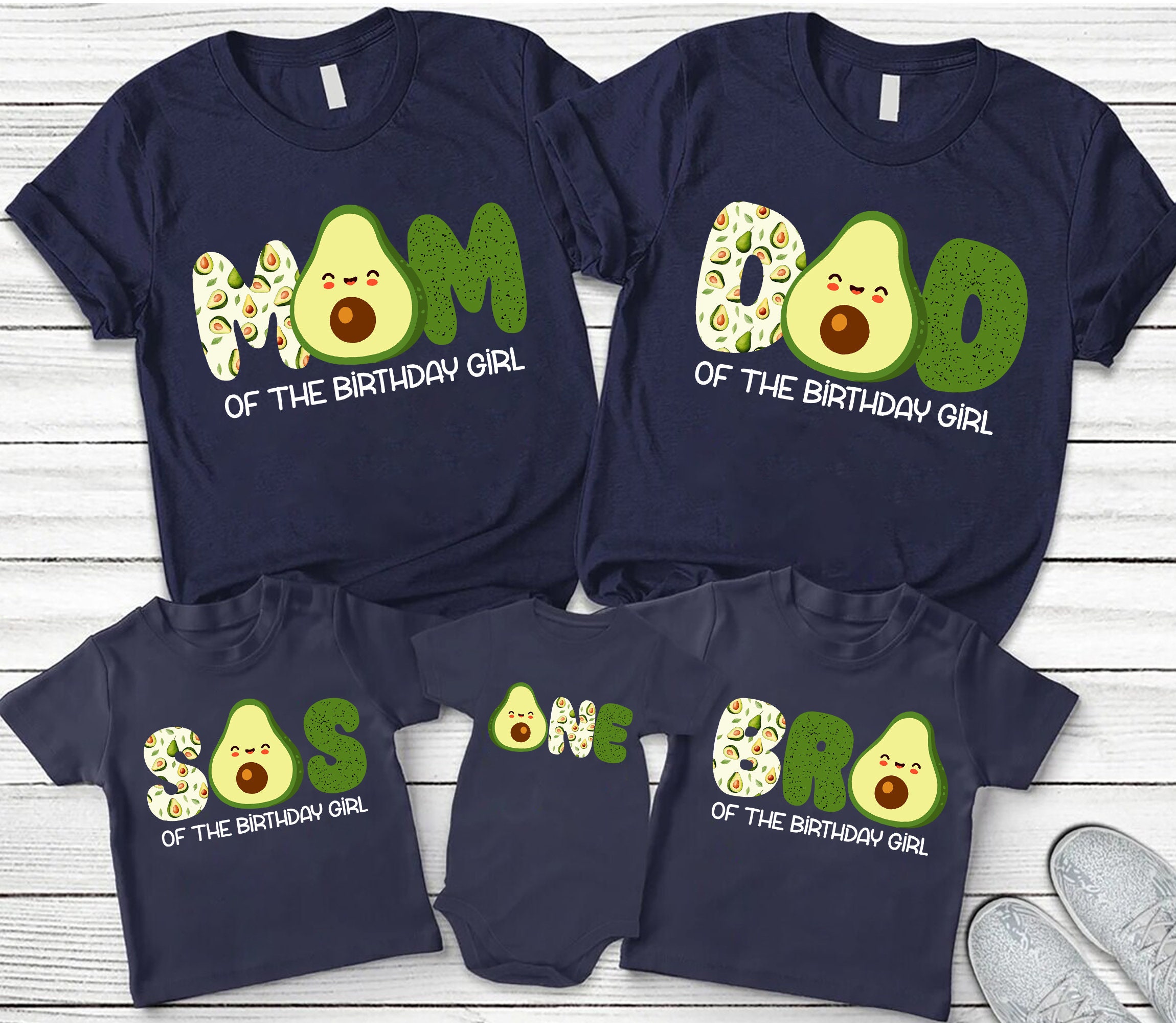 Matching Avocado Shirt For Women And Girls Matching Avocado Shirt For Women And Girls