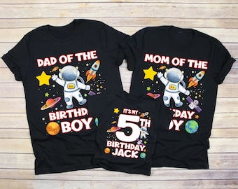 Astronaut Birthday Shirt, Family Astronaut Shirts, Family Rocket Shirt, Matching Birthday Boy, Rocket Birthday Shirts, Birthday Space Shirt