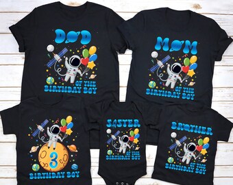 Astronaut Birthday Shirt, Family Astronaut Shirts, Family Rocket Shirt, Matching Birthday Boy, Rocket Birthday Shirts, Birthday Space Shirt