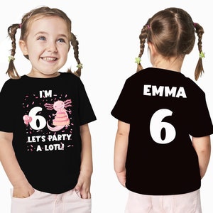Axolotl Birthday Shirt, Axolotl Birthday, Cute Axolotl, Axolotl Birthday Girl Boy, Axolotl Pets, Birthday Girl, Birthday Matching