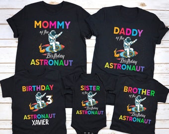 Astronaut Birthday Shirt, Family Astronaut Shirts, Family Rocket Shirt, Matching Birthday Boy, Rocket Birthday Shirts, Birthday Space Shirt