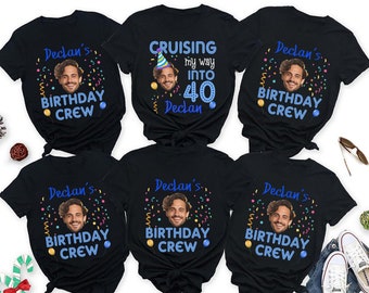 Custom Face Birthday Shirt, Birthday Photo Shirts, Face Shirt, Custom Photo Shirt, Funny Birthday Matching Shirt, Birthday Party Group Shirt