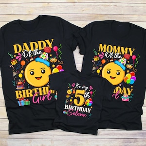 Emoji Birthday Family Shirt, Emoji Birthday Shirt, Emoji Girl&#39;s Birthday Shirt, Emoji Birthday Party, Family Matching , Emoji Birthday Theme