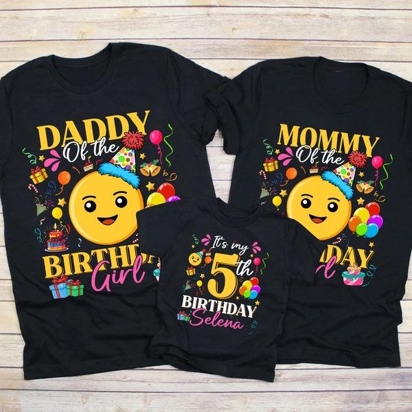 Emoji Birthday Family Shirt, Emoji Birthday Shirt, Emoji Girl's Birthday Shirt, Emoji Birthday Party, Family Matching , Emoji Birthday Theme