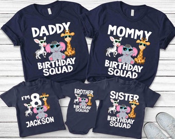 Party Animal Shirt, Zoo Birthday Party Shirts, Matching Family Birthday Shirts, Safari Animals Birthday Decoarations, Party Animals t shirt