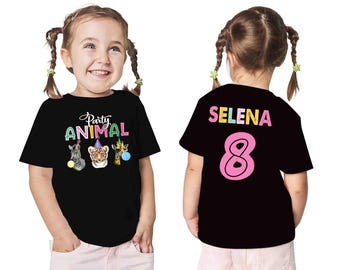 Party Animal Shirt, Zoo Birthday Party Shirts, Matching Family Birthday Shirts, Safari Animals Birthday Decoarations, Party Animals t shirt