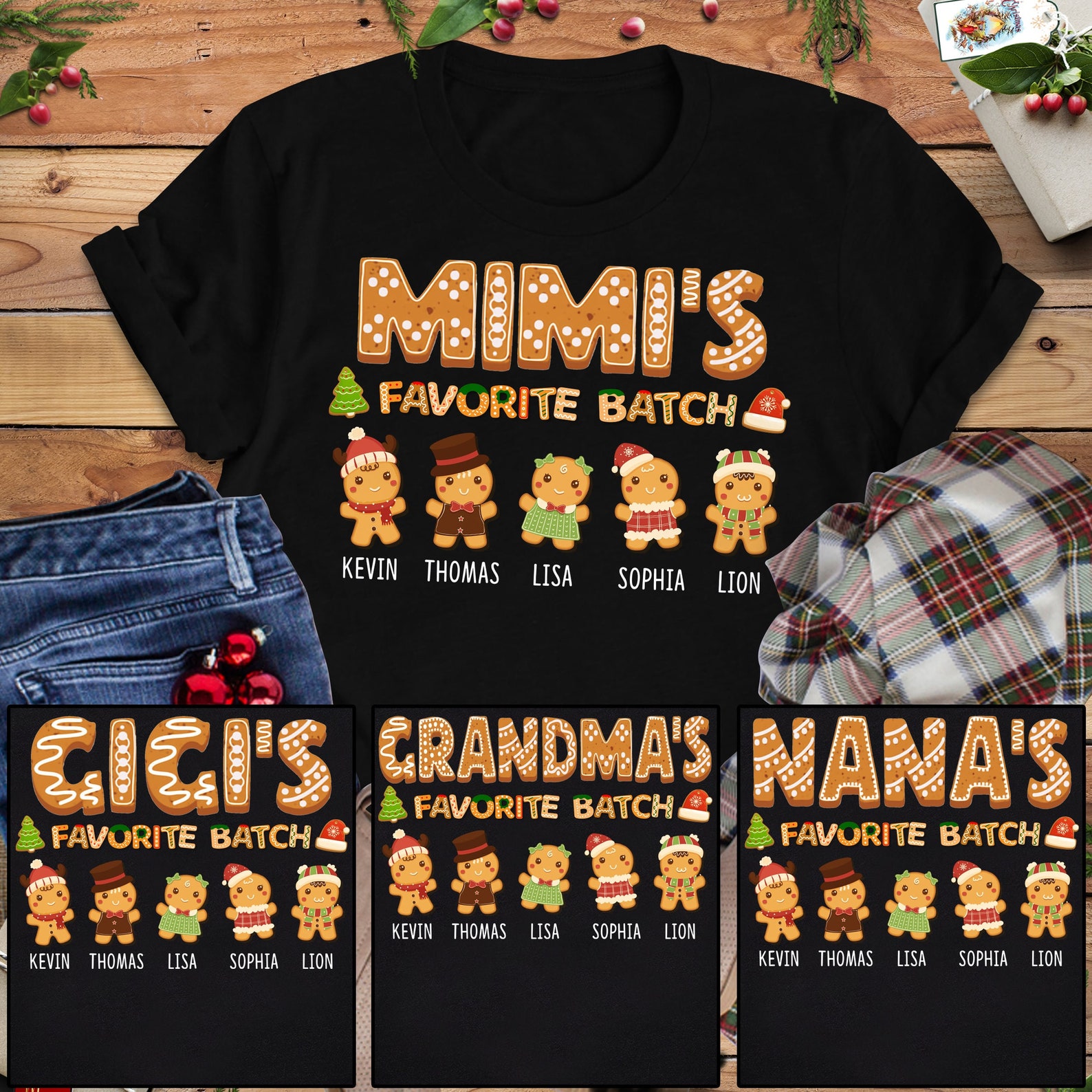 Grandma Shrt Wth Grandkds Names Mothers Day Gft | Etsy