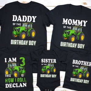 Tractor birthday shirt , Custom tractor shirt, farm birthday matching family shirt, farm birthday party, birthday mom,country birthday party