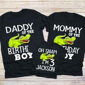 Custom Alligator Birthday Shirt, Personalized T-shirt Crocodile, Gator Lover Shirt Cute Birthday Gift For Kid Friends Gift Custom Birthday