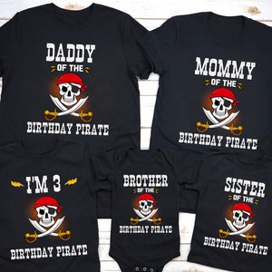 Pirate birthday shirts , pirate family shirts, kids pirate shirt, custom pirate shirt, pirate party, family birthday boy shirts