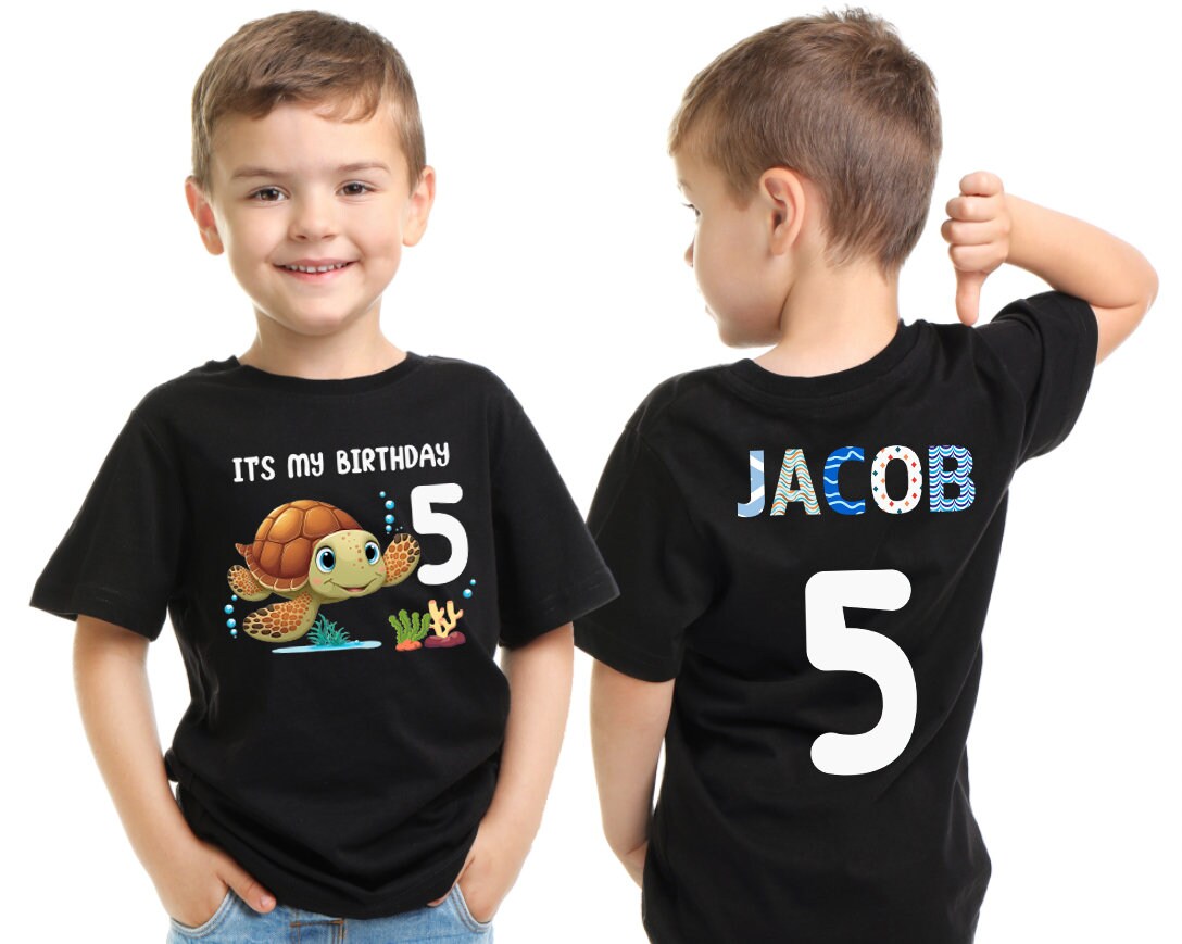 T-shirt da compleanno per bambini con foto