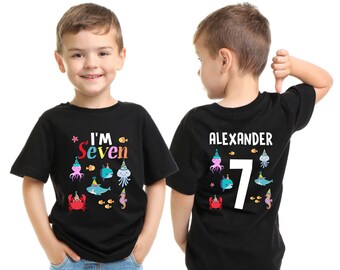 Sea Aquarium Family Birthday Boy Shirts, Ocean Sea Birthday Shirt, Under The Sea Birthday Shirt, Sea Themed, Ocean Themed, Custom Birthday