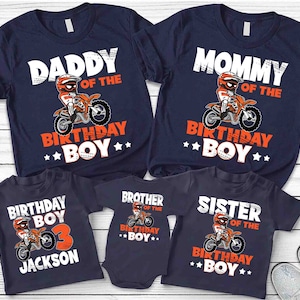 Dirt Bike Birthday Boy Shirt,Retro Motocross Birthday Party Shirt,Biker Birthday Toddler,Motocross Boy Bodysuit,Personalized Birthday Shirt