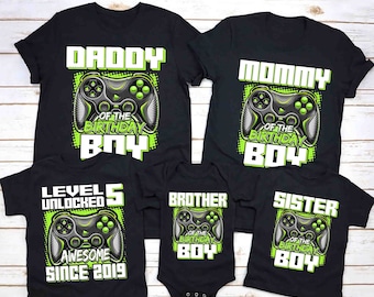Gamer Birthday Shirt,Matching Family Birthday Shirts,Gaming Birthday Shirts,Video Game Birthday Theme,Custom Gamer Shirt,Gaming Birthday Boy