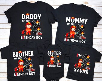 Dad of The Birthday Boy Fire Truck Shirt Mom of The Birthday Boy Fire Truck Shirt Boy Kids Birthday Shirt Fire Truck T Shirt Fire Truck Tee