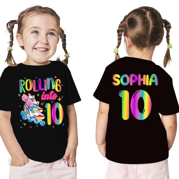 Personalized Skate Birthday Shirt, Rolling Skates, Skating Birthday Shirt, Roller Skate Outfit, Roller Skating Birthday,Roller Skating Shirt