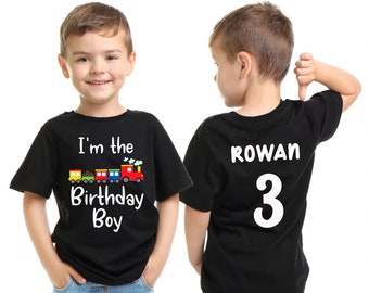 Train Birthday Shirt | 2nd 3rd Birthday Shirt | Choo Choo I'm Two Birthday Shirt | Toot Toot Train Birthday Shirt | Boys Birthday Shirt