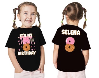 Ice Cream Birthday Shirt, Custom Birthday Girl, Ice Cream Party, Ice Cream Shirt, Girls Birthday Shirt, Birthday Shirt, Donut Shirt