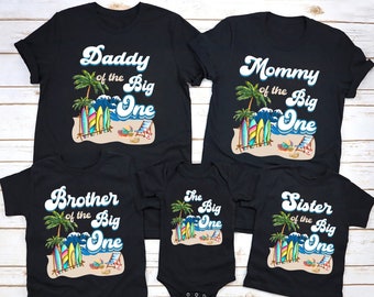 Surf Birthday Shirt, Matching Family Birthday Shirts, The Big One Birthday Tee, First 1st Birthday Tshirt, Surfer t-shirt,Beach Themed Party